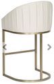Vanguard® Furniture Vanguard Gold/Off White Bar Stool-2