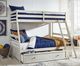 Signature Design by Ashley® Robbinsdale Antique White Youth Twin/Full Storage Bunk Bed-3