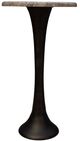 Furniture Classics Trumpet Gray Martini Table with Black Base-1