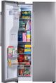 LG 36" 26.6 Cu. Ft. PrintProof™ Stainless Steel Side by Side Refrigerator with Ice/Water Dispenser and Bar Handle Design-4