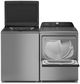Whirlpool® Radiant Silver Top Load Washer & Electric Dryer Laundry Pair-1