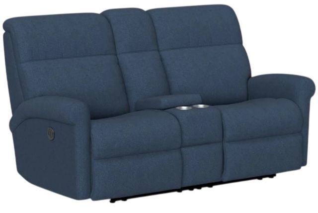 Flexsteel® Customizable Davis Power Reclining Loveseat with Console-1