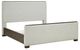 Signature Design by Ashley® Radkin Burnished Brown/Off-White Queen Upholstered Panel Bed-2