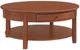 Whittier Wood® Furniture McKenzie Glazed Antique Cherry Round Cocktail Table-0