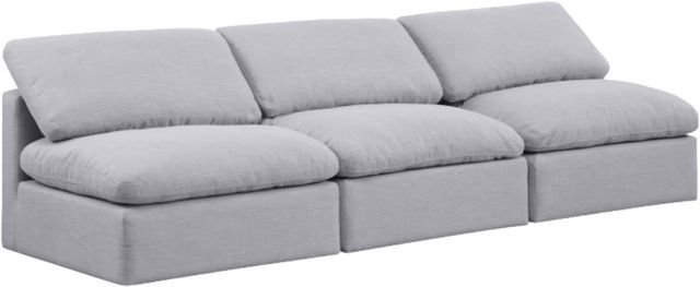 Meridian Furniture Indulge 3-Piece Gray Sofa-0