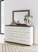 Signature Design by Ashley® Kendanport Brown/White Dresser and Mirror-4