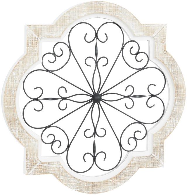 Deco Marche White Scroll Home Wall Decor-0