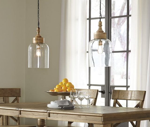 Signature Design by Ashley® Faiz Transparent Glass Pendant Light-3