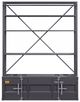 ACME Furniture Cargo Gunmetal Bookshelf with Ladder-1