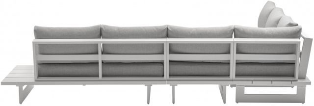 Meridian Furniture Maldives 4-Piece Gray Fabric Outdoor 102" Modular Sectional-2