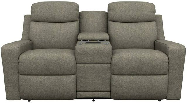La-Z-Boy® Emmons Granite Manual Reclining Loveseat with Console-1