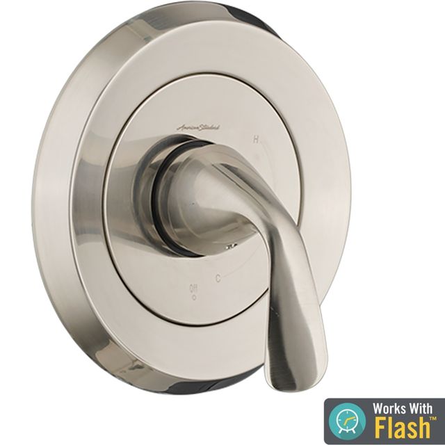 American Standard Fluent® Brushed Nickel Shower Valve Only Trim Kit with Pressure Balance Cartridge-1