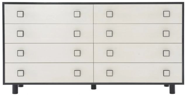 Bernhardt Silhouette Eggshell/Onyx Dresser-1