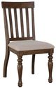Steve Silver Co. Joanna Caramel/Oatmeal Upholstered Dining Side Chair-0