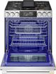 LG SIGNATURE Iconic Collection 30” PrintProof™ Stainless Steel Slide-In Gas Range with Dynamic Probake Convection® , Air Fry, and Air Sous Vide-1