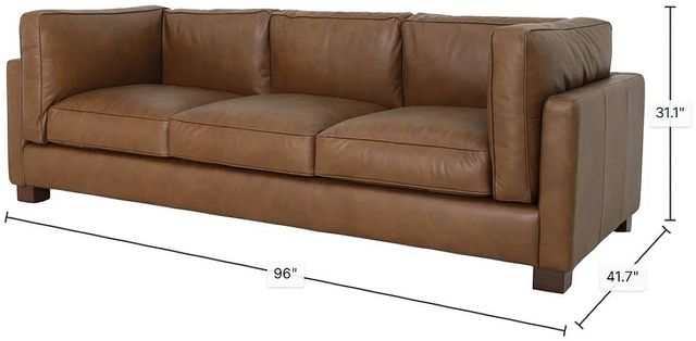 LH Home Seating Chateau Antique Sienna Den Sofa-2