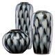 Currey & Company Minten Indigo/Gray Cloud Large Vase-2