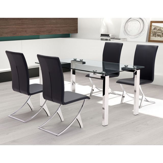 Zuo® Modern Delfin Black Dining Chair-2