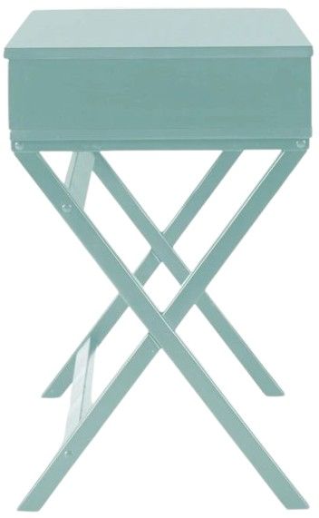 Linon Peggy Pastel Turquoise Lift Top Table -3