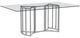 Bassett Mirror Sophia Chrome Dining Table-0