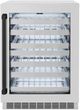 ZLINE Autograph Edition Touchstone 4.8 Cu. Ft. Satin Stainless Steel Wine Cooler with Glass Door and Matte Black Handle-0