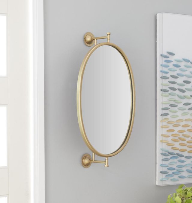 Deco Marche Gold Oval Wall Mirror-4