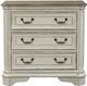 Liberty Furniture Magnolia Manor Antique White/Weathered Bark Bedside Chest with Charging Station-2