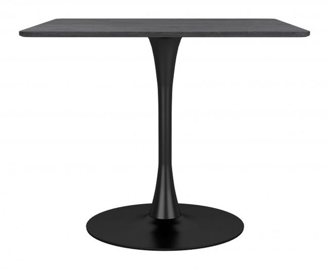 Zuo® Modern Molly Dark Gray Dining Table with Black Base-2