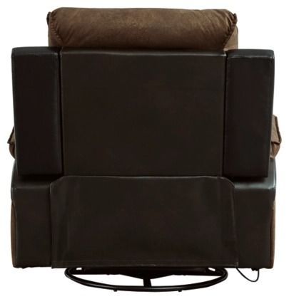 Signature Design by Ashley® Woodsway Brown Swivel Glider Recliner-4