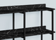Monarch Specialties Inc. 48"L Black Marble Look Console Table-1