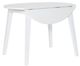 John Thomas Furniture® Dining Essentials Pure White 42" Round Drop Leaf Table -0