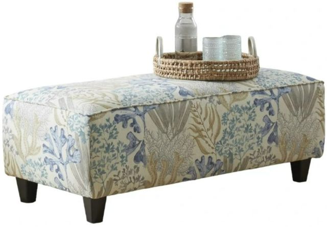 Fusion Furniture TNT Hemp Layton Aquarius Blue/Brown/Gray Cocktail Ottoman-0