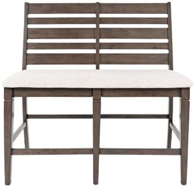 Jofran Inc. Lincoln Square Espresso/Light Cream Counter Bench-2
