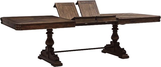 Magnussen Home® Durango Willadeene Brown 81" Trestle Dining Table-3
