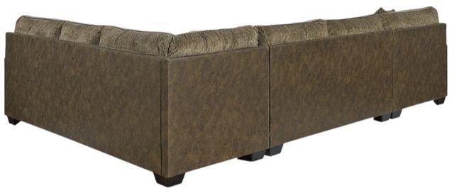 Benchcraft® Abalone 3-Piece Chocolate Left-Arm Facing Chaise Sectional-1