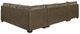 Benchcraft® Abalone 3-Piece Chocolate Left-Arm Facing Chaise Sectional-1