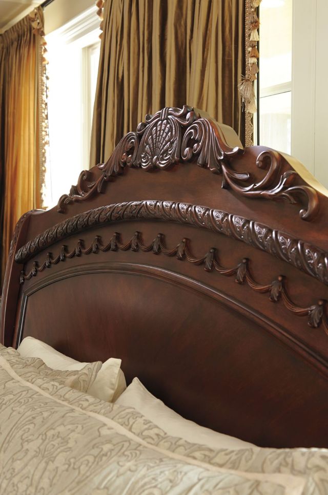 Millennium® By Ashley® North Shore Dark Brown King Sleigh Bed-2