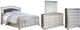 Signature Design by Ashley® Coralayne 4-Piece Silver California King Panel Bed Set-0