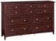 Whittier Wood® Furniture McKenzie Caffe 75" Master Dresser-0