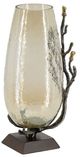 A & B Home Twig Brown/Nickel Tall Vase-1