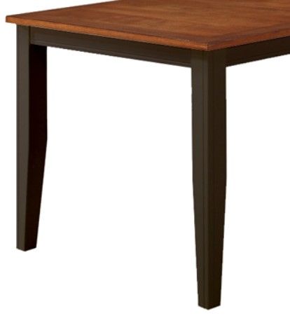 American Wholesale Furniture Black/Cherry 38" Dining Table-2