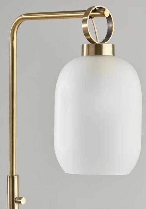 Adesso® Lancaster Antique Brass Floor Lamp-2