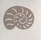 A & B Home White 18"x18" Seashell Throw Pillow-1