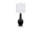 Nationwide Furniture Distributors Two 33" Black Glass Lamps-1