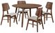 New Classic® Home Furnishings Oscar 5-Piece Natural/Walnut Dining Table Set-0