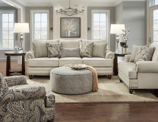 Fusion Furniture Carys Doe Beige Chair and a Half-1