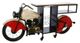 Sagebrook Home Motorcycle 39" Red Metal Wine Rack-1