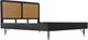 Armen Living Saratoga Black/Brown King Platform Simple Bed -0