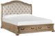 Magnussen Home® Marisol Fawn/Snow Fox Upholstered King Sleigh Storage Bed-0
