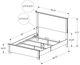 Monarch Specialties Inc. Medium Oak Queen Panel Bed-2